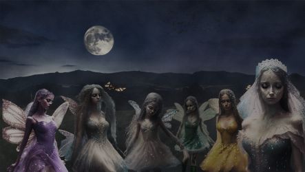 Fairies in rain